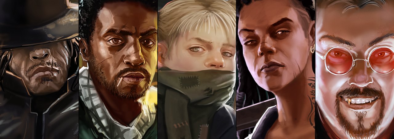 Official Nighthawks character art of the vampire cast